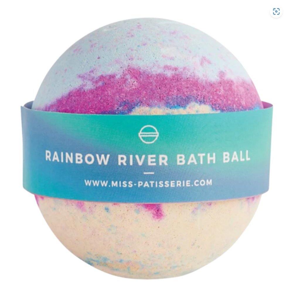 Patisserie Beauty Rainbow River Bath Ball | Clean Cotton + Lavender